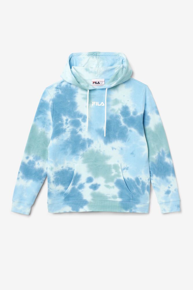 Fila Hoodie Womens Blue - Aerolynn Tie Dye - Philippines 0837452-PO